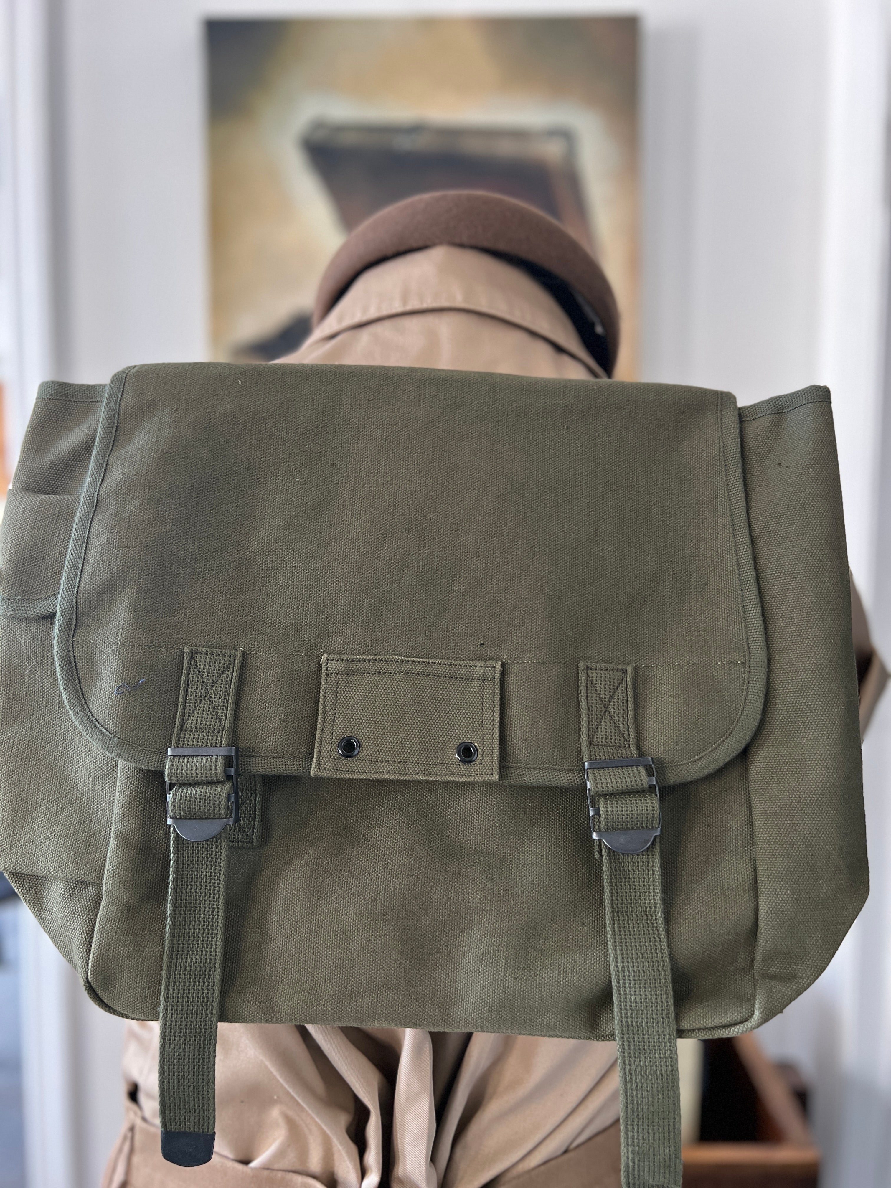 Military Canvas Satchel/Backpack – ANĒ CLOTHIER