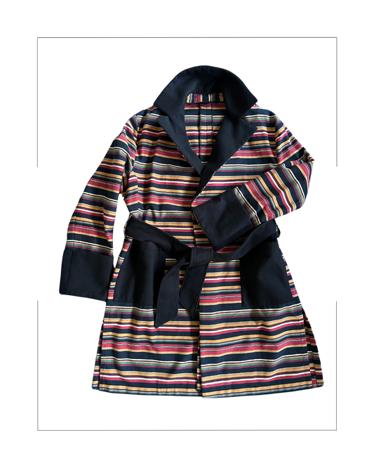 Full Circle Collection Multi-Colored Tunic Belted Coat